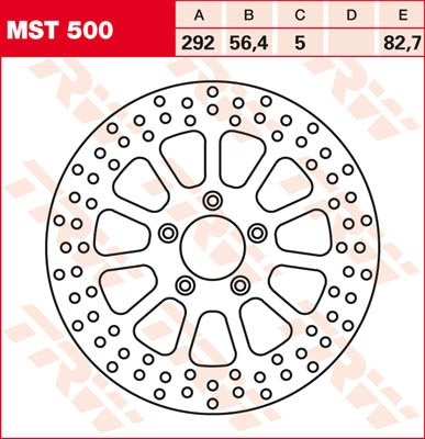 Trw Brake Rotor Round Fixed 292 Front Front Brake Disc Xl/Bt