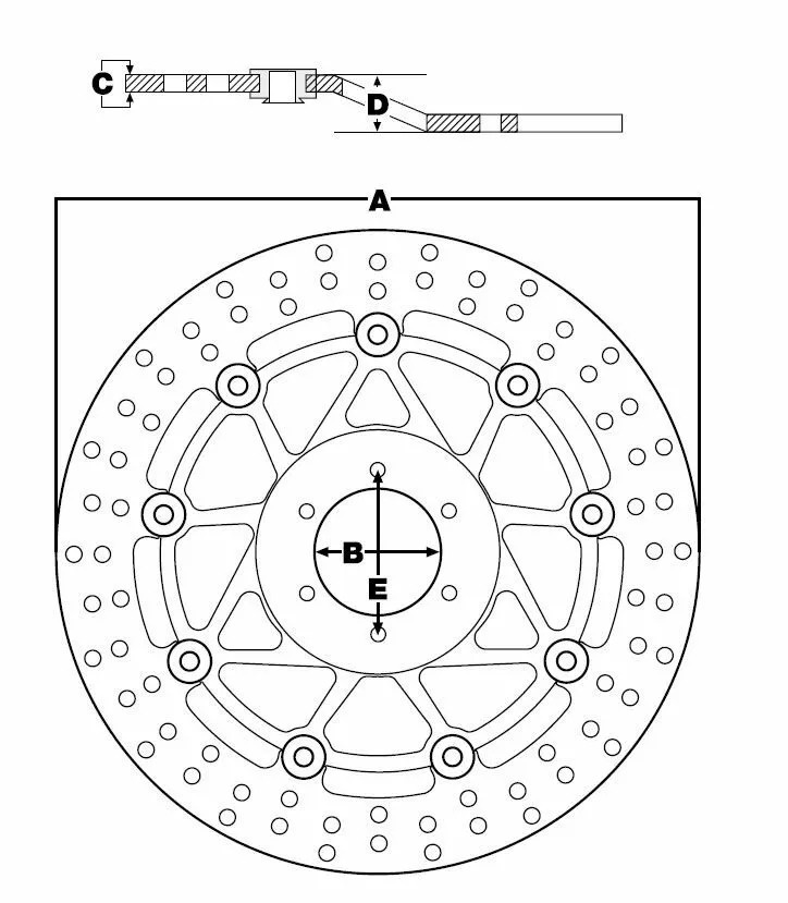 Trw Brake Rotor Round Fixed 292 Front Front Brake Disc Xl/Bt