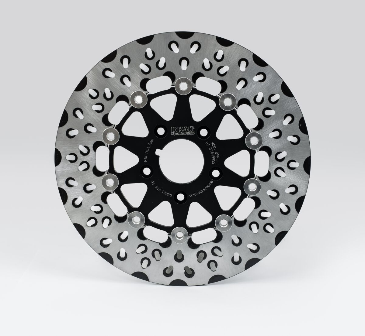 Drag Specialties Brake Rotor Diskle Black Brake Rotor Diskle Bk