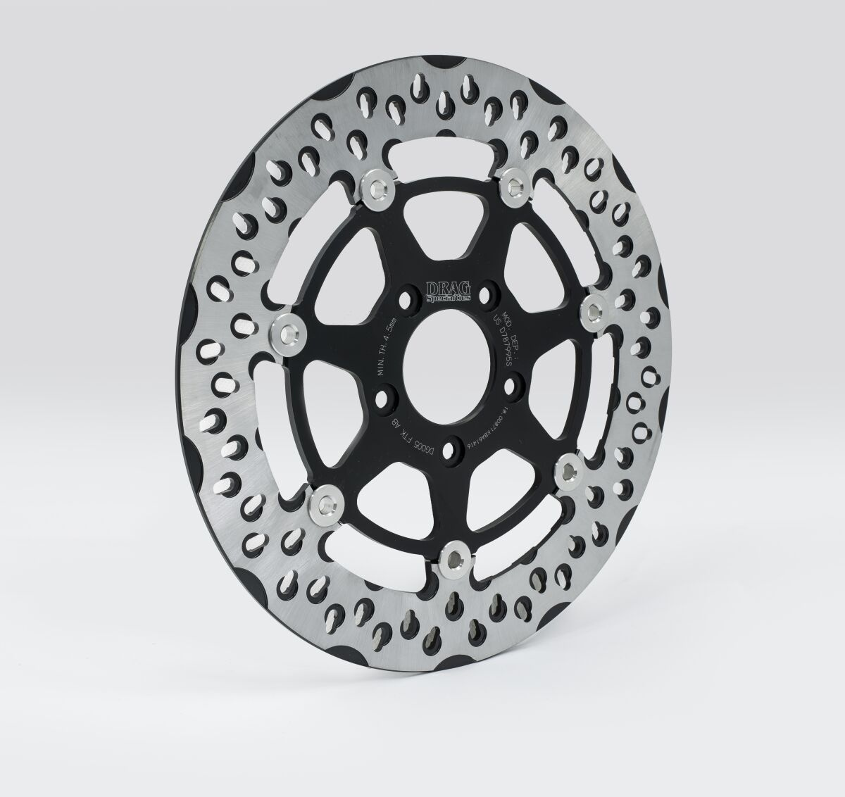 Drag Specialties Brake Rotor Diskle Black Brake Rotor Diskle Bk
