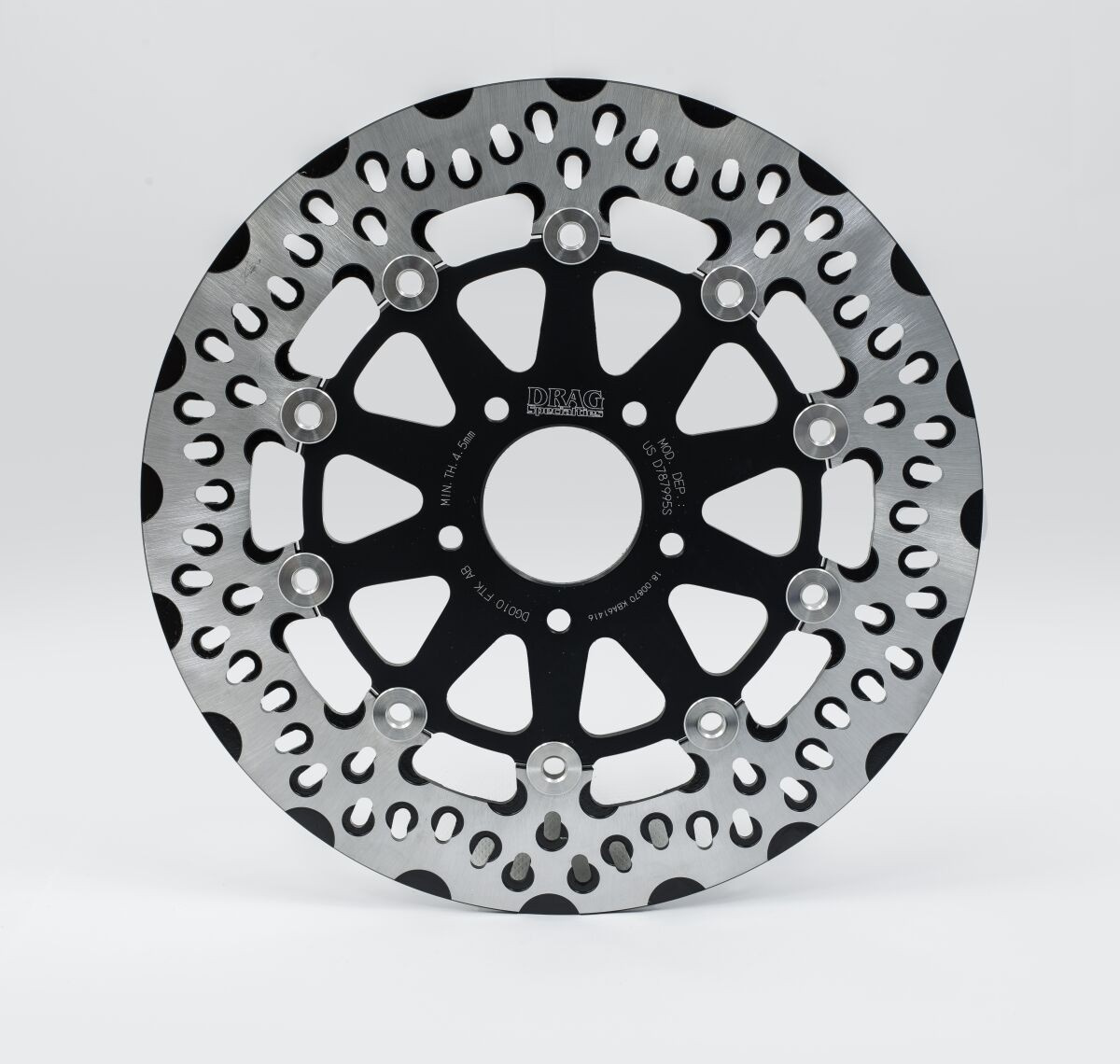 Drag Specialties Brake Rotor Diskle Black Brake Rotor Diskle Bk