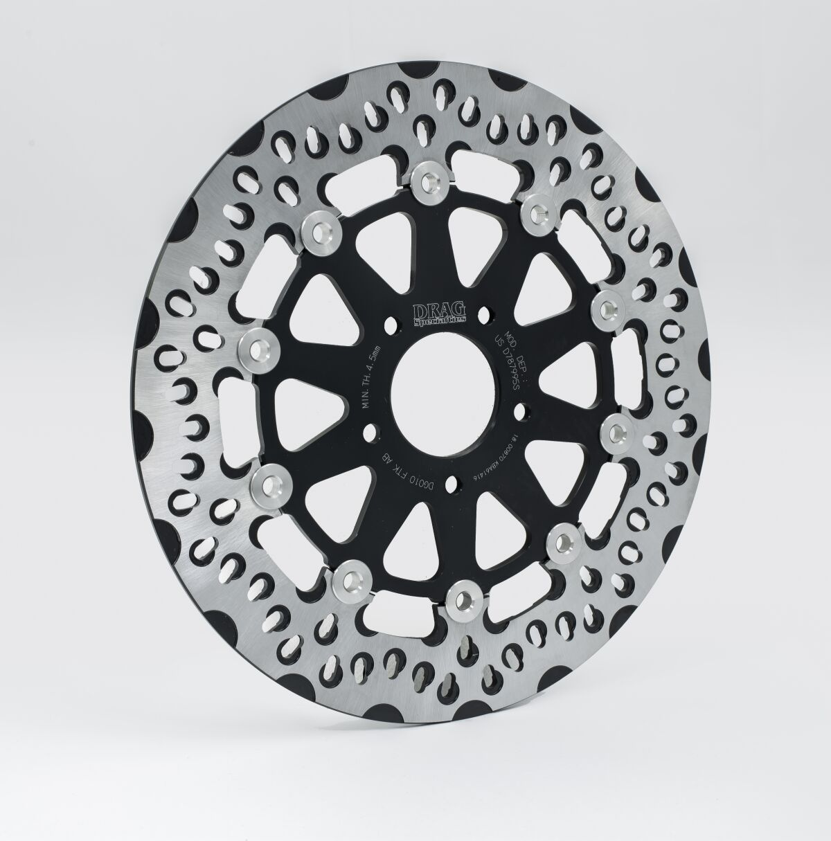 Drag Specialties Brake Rotor Diskle Black Brake Rotor Diskle Bk
