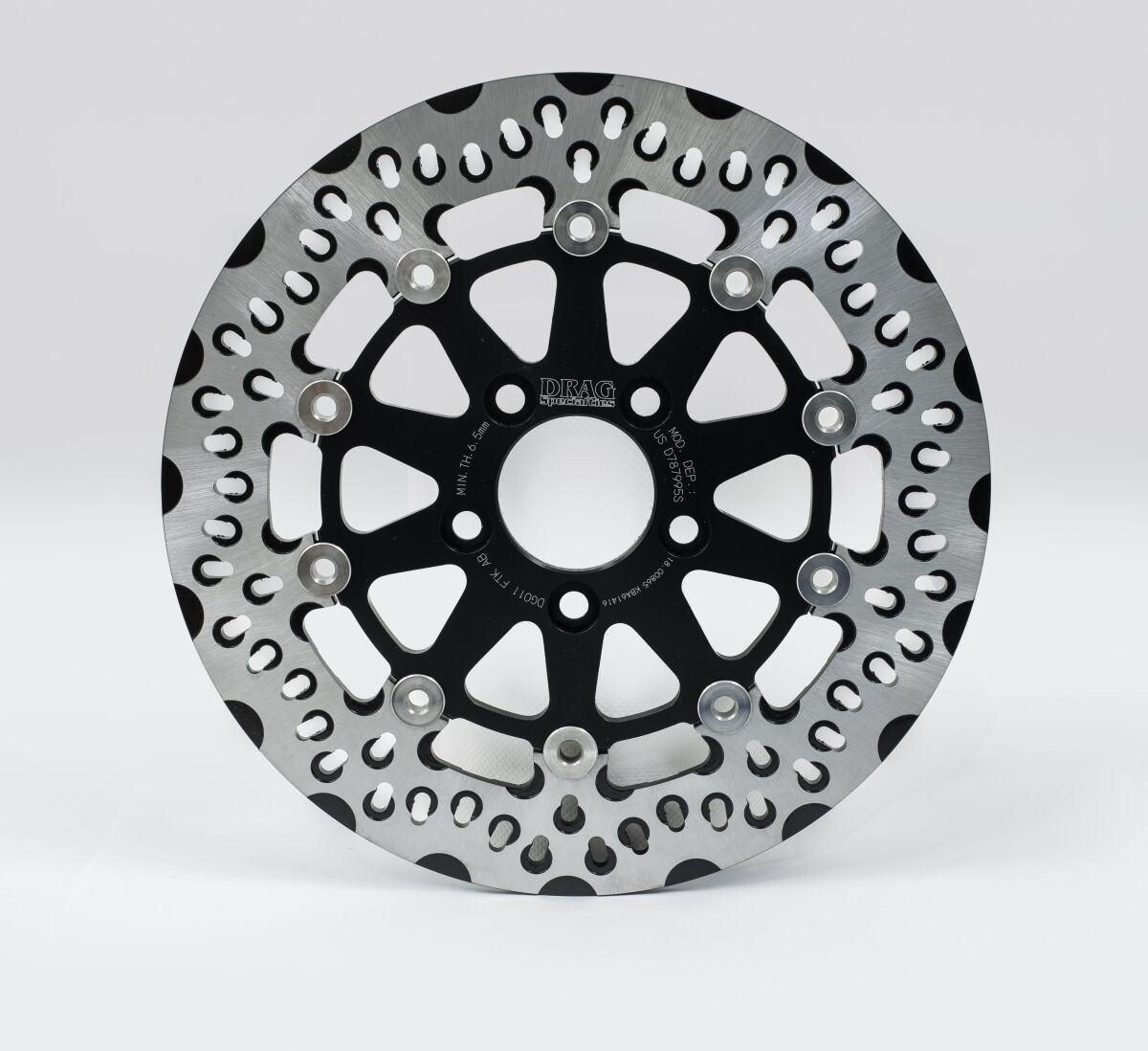 Drag Specialties Brake Rotor Diskle Black Brake Rotor Diskle Bk