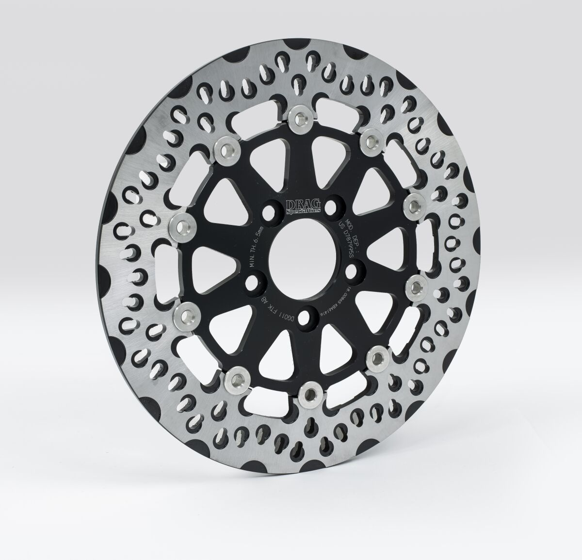 Drag Specialties Brake Rotor Diskle Black Brake Rotor Diskle Bk