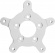 Arlen Ness Brake Rotor Adapter Kit Chrome Flt Mount Rotor Univ Chr