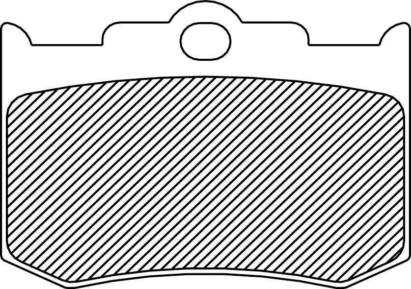 Drag Specialties Brake Pad Organic Pm 125X4R/137X4B/125X4Sph Brake Pad