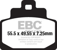Ebc Brake Pad Sfa-Series Organic Scooter Brake Pad Sfa Org Scooter