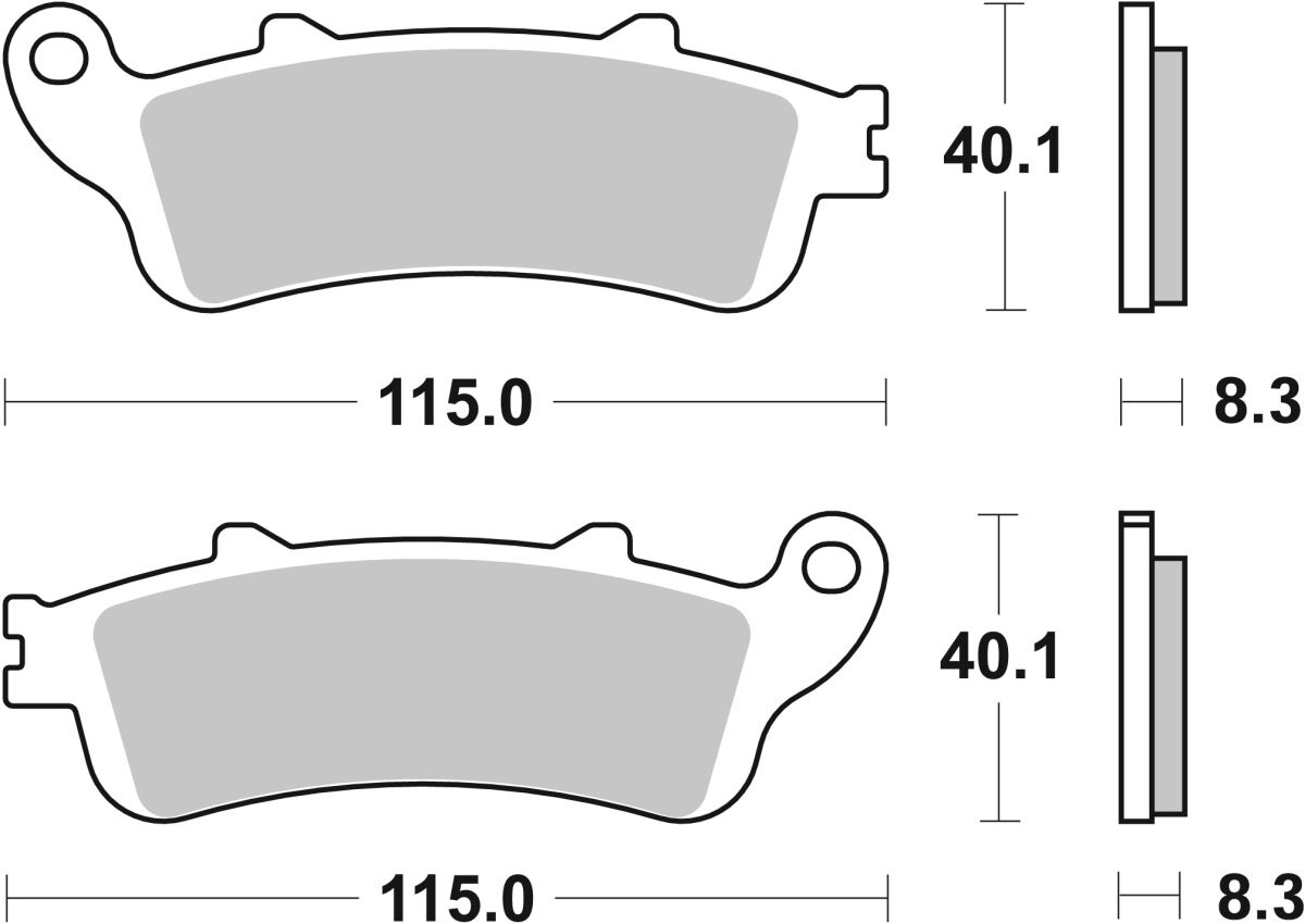 Sbs Brake Pad Ceramic Street Brake Pad Car/Cer