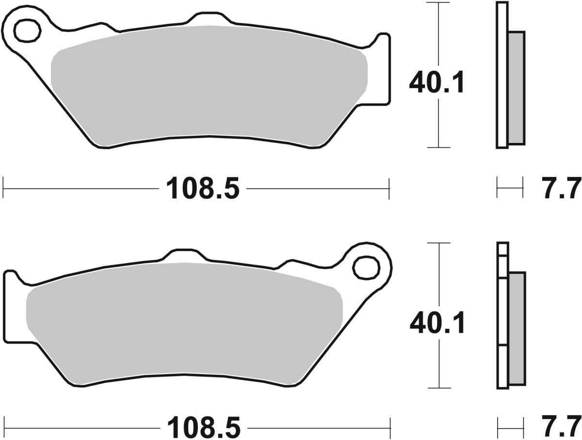 Sbs Brake Pad Ceramic Street Brake Pad Car/Cer