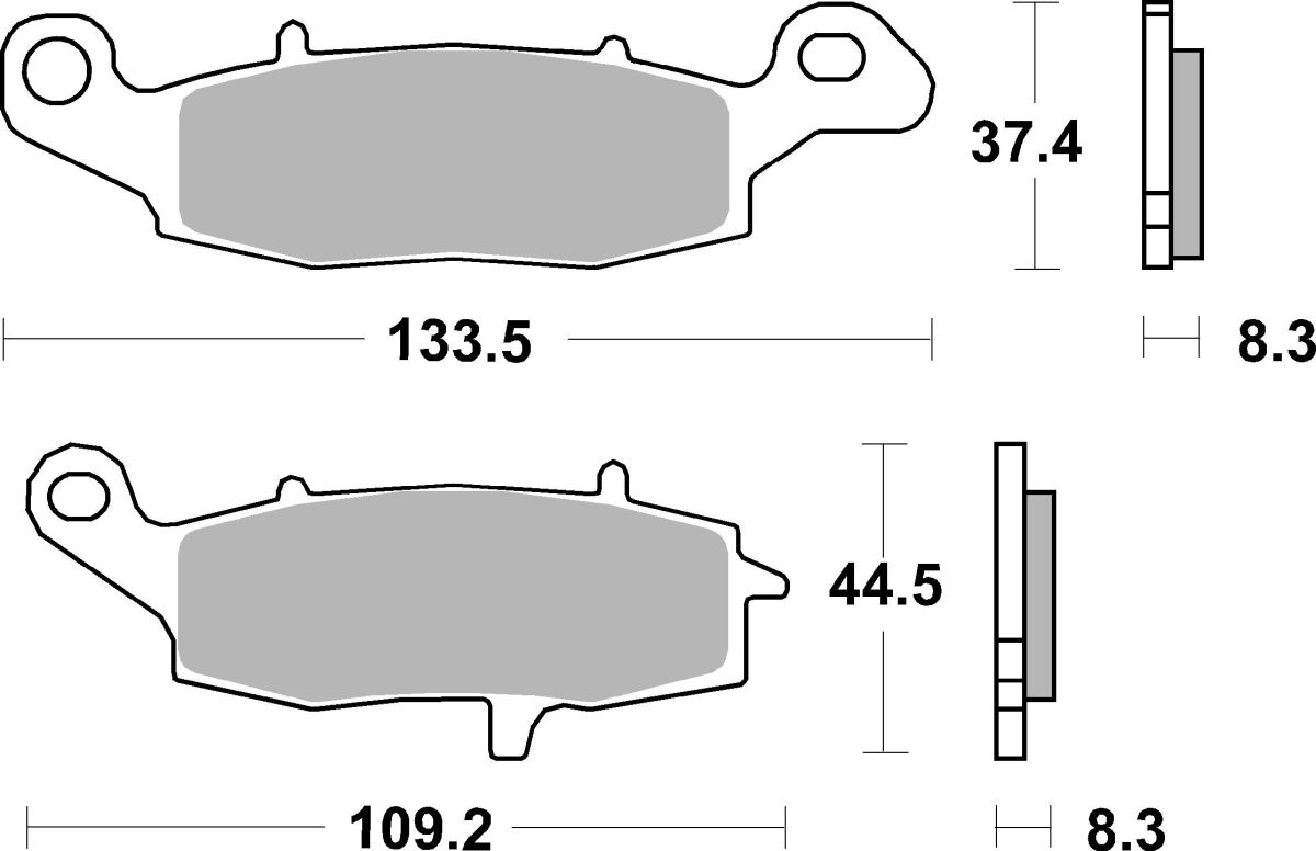 Sbs Brake Pad Ceramic Street Brake Pad Car/Cer