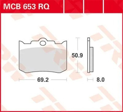 Trw Brake Pad Rq Organic Sport Brake Pad Trw Mcb653Rq