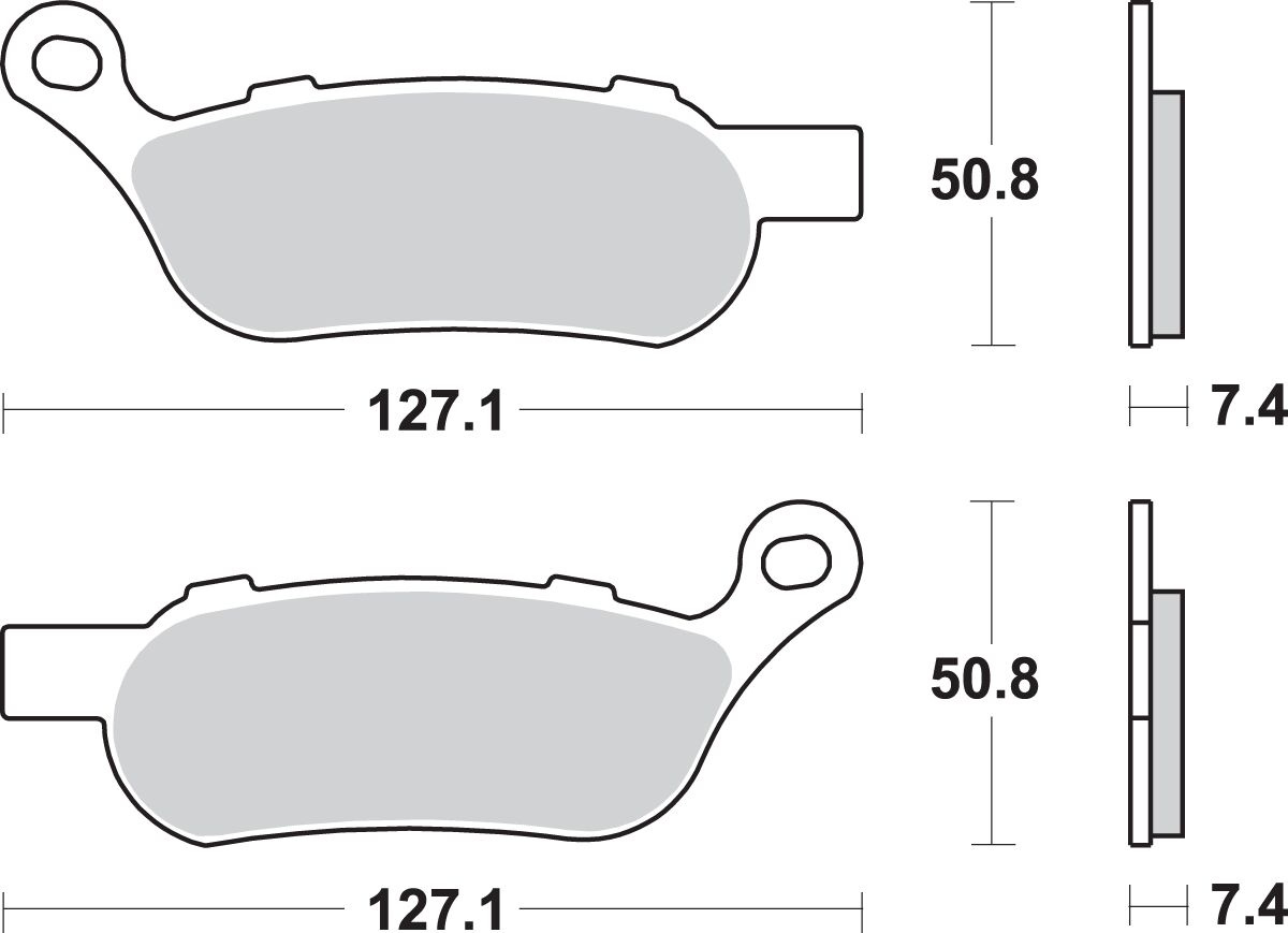 Sbs Brake Pad Sbs H/D 854Ls Brake Pad Sint Rear