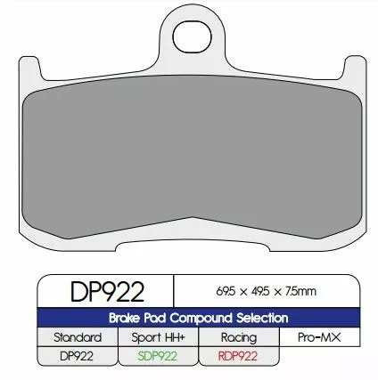 Dp Brakes Brake Pad DP922