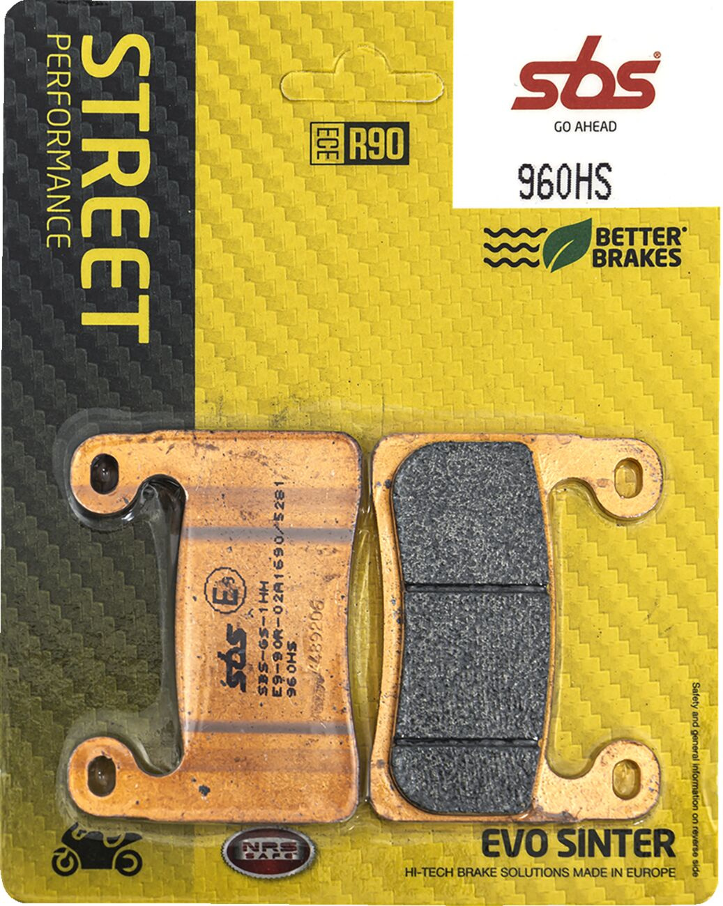 HS Street Excel Sintered Front Brake Pads 960HS