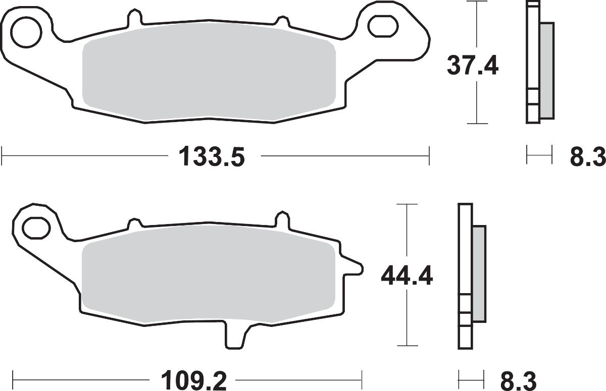 Sbs Brake Pad Sbs 705Hs Brake Pad Sint Fr
