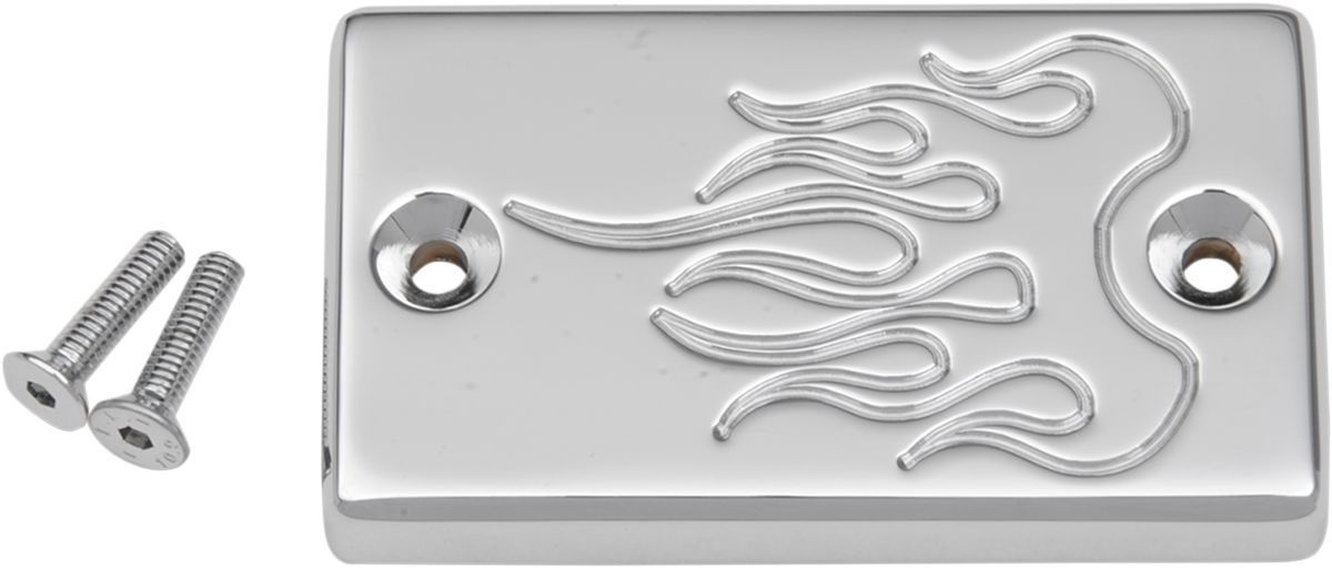 Baron Master Cylinder Cover Flame Chrome Master Cyl Cover Flm Suz
