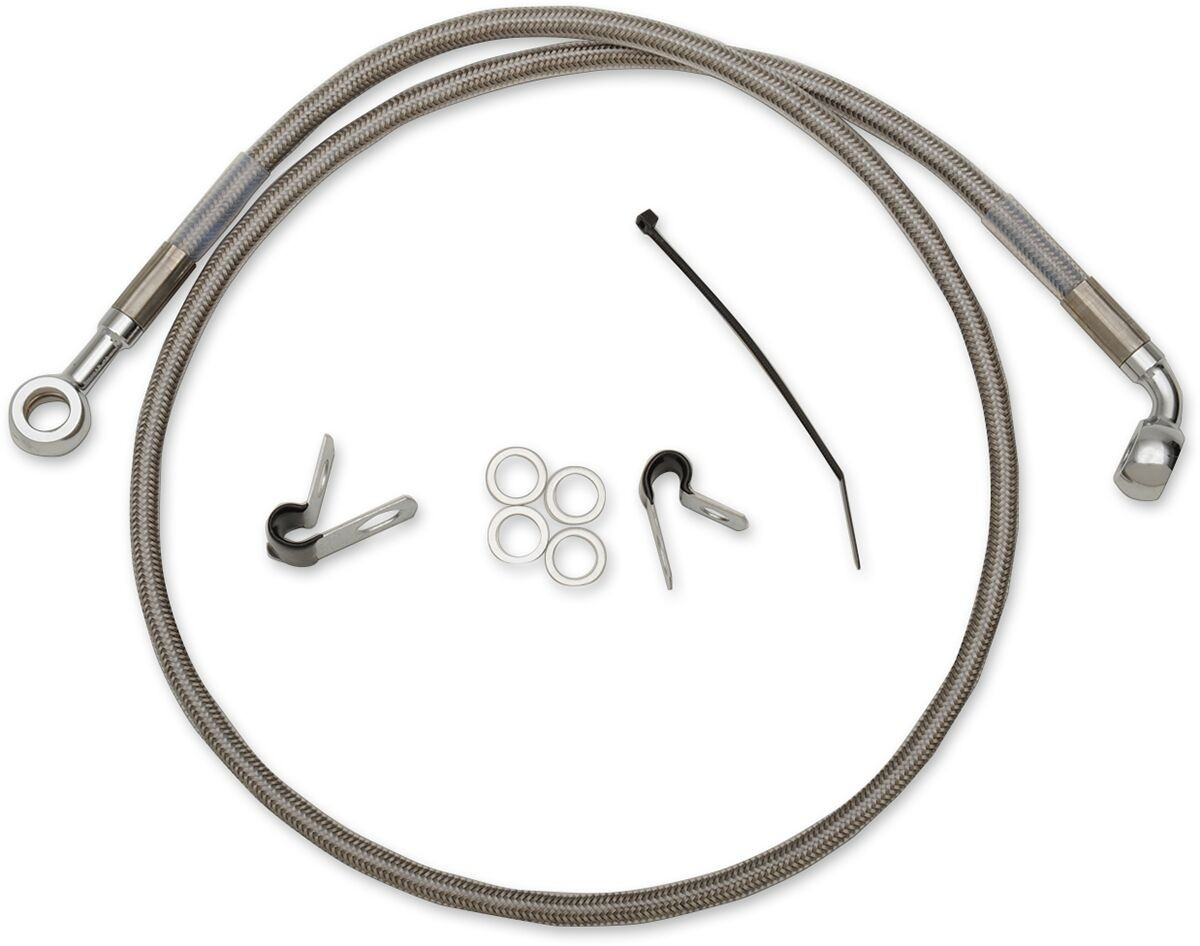Drag Specialties Front Brake Line Stainless Steel Brakeline Fr 04-10 X