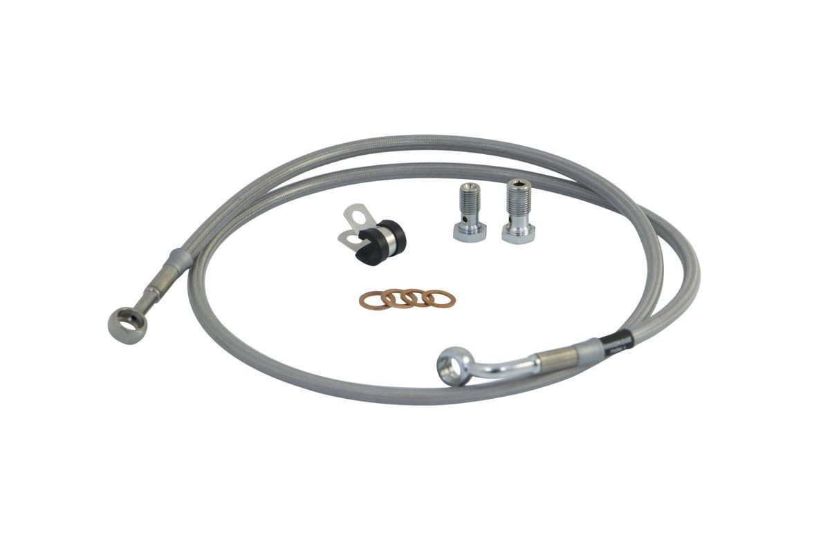 Goodridge Brakeline Kit Stainless-Steel Clear-Coated Front H-D Fxlr 87