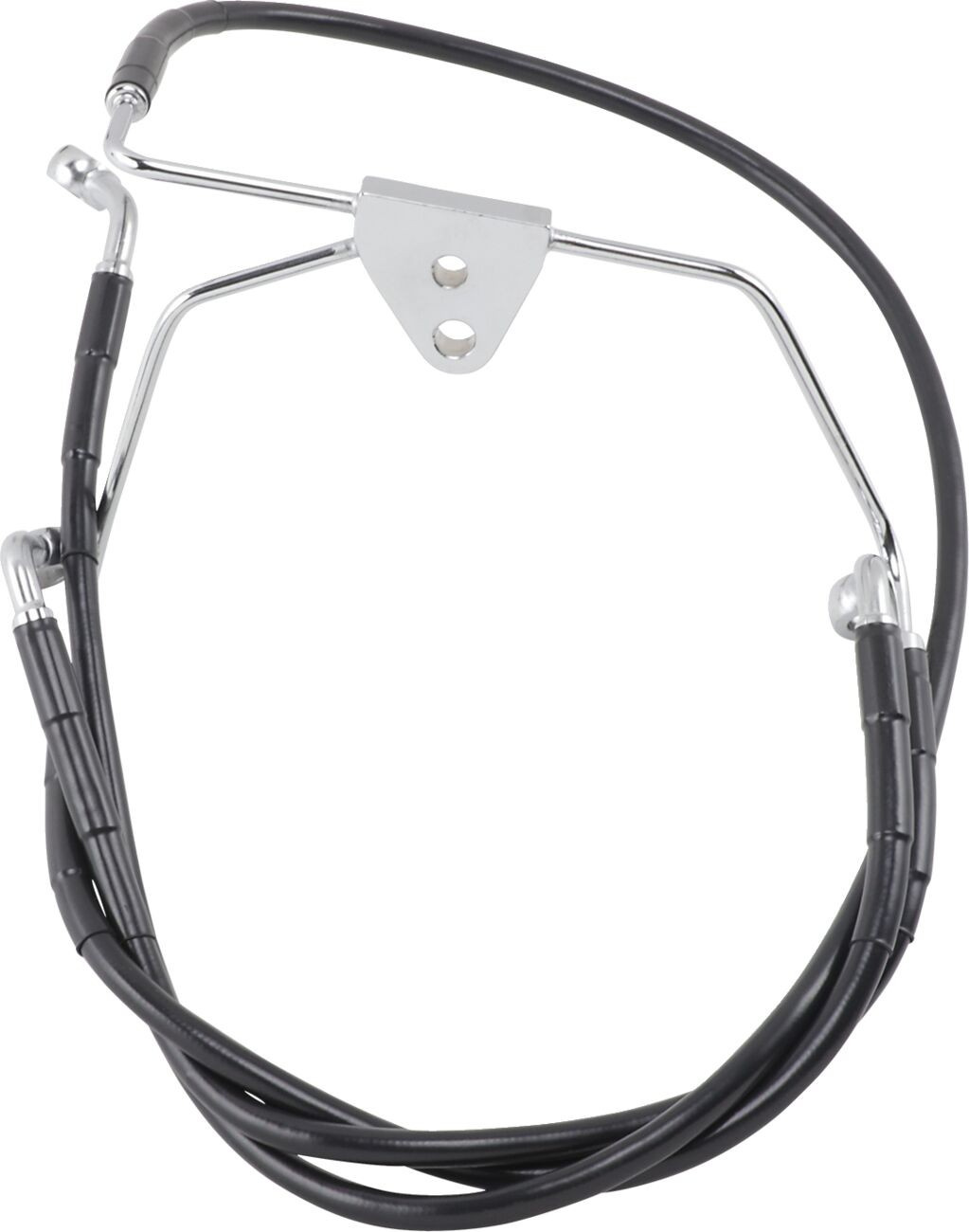 Drag Specialties Front Brake Line Black Vinyl Coated Stainless Steel E