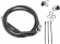 Drag Specialties Front Brake Line Black Vinyl Coated Stainless Steel E Drag Specialties Front Brake Line Black Vinyl Coated Stainless Steel E
