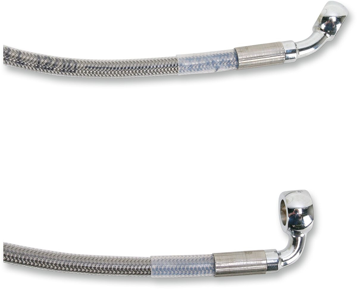 Drag Specialties Front Brake Line Stainless Steel Extended 4