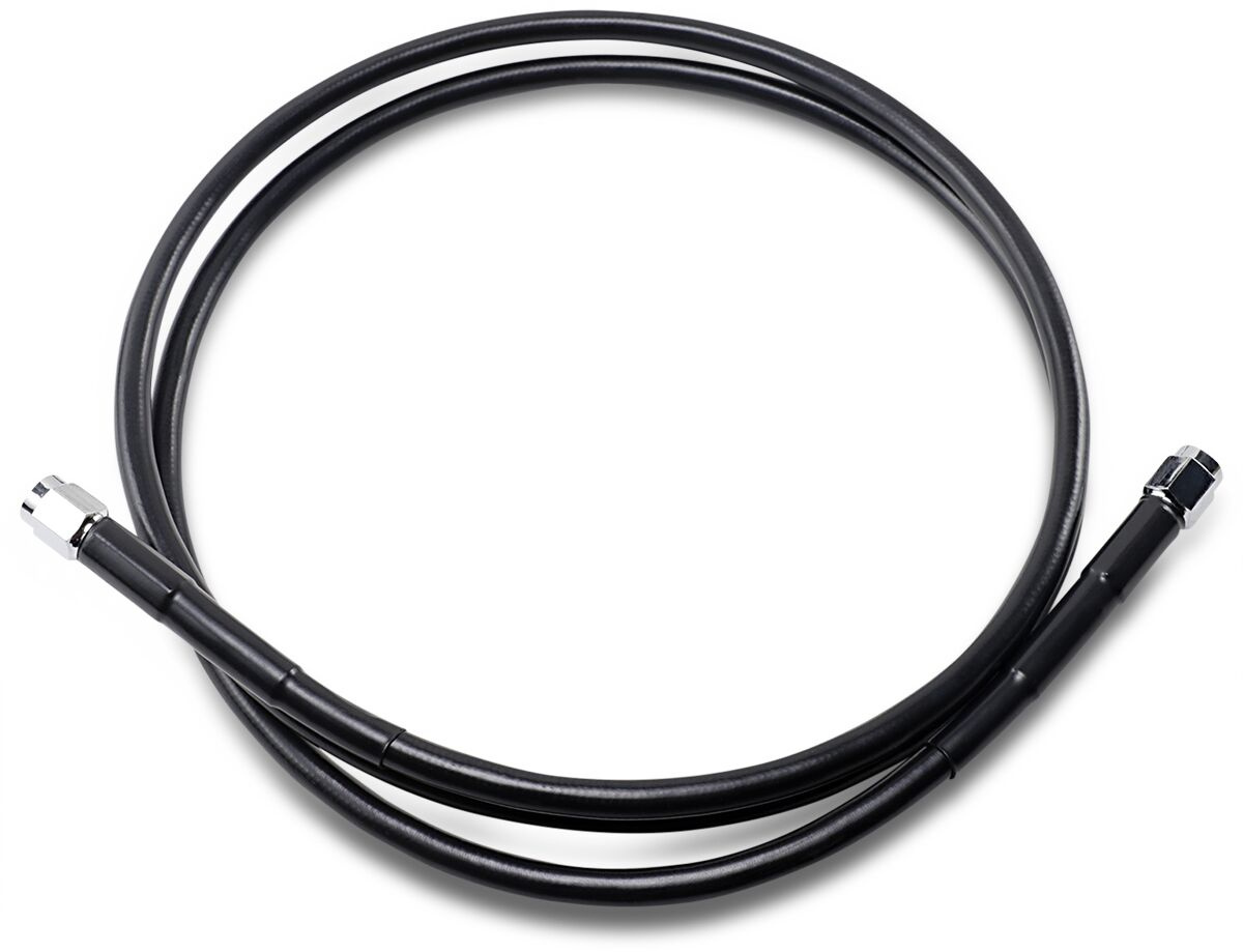 Drag Specialties Universal Brake Line Black Vinyl Coated Stainless Ste