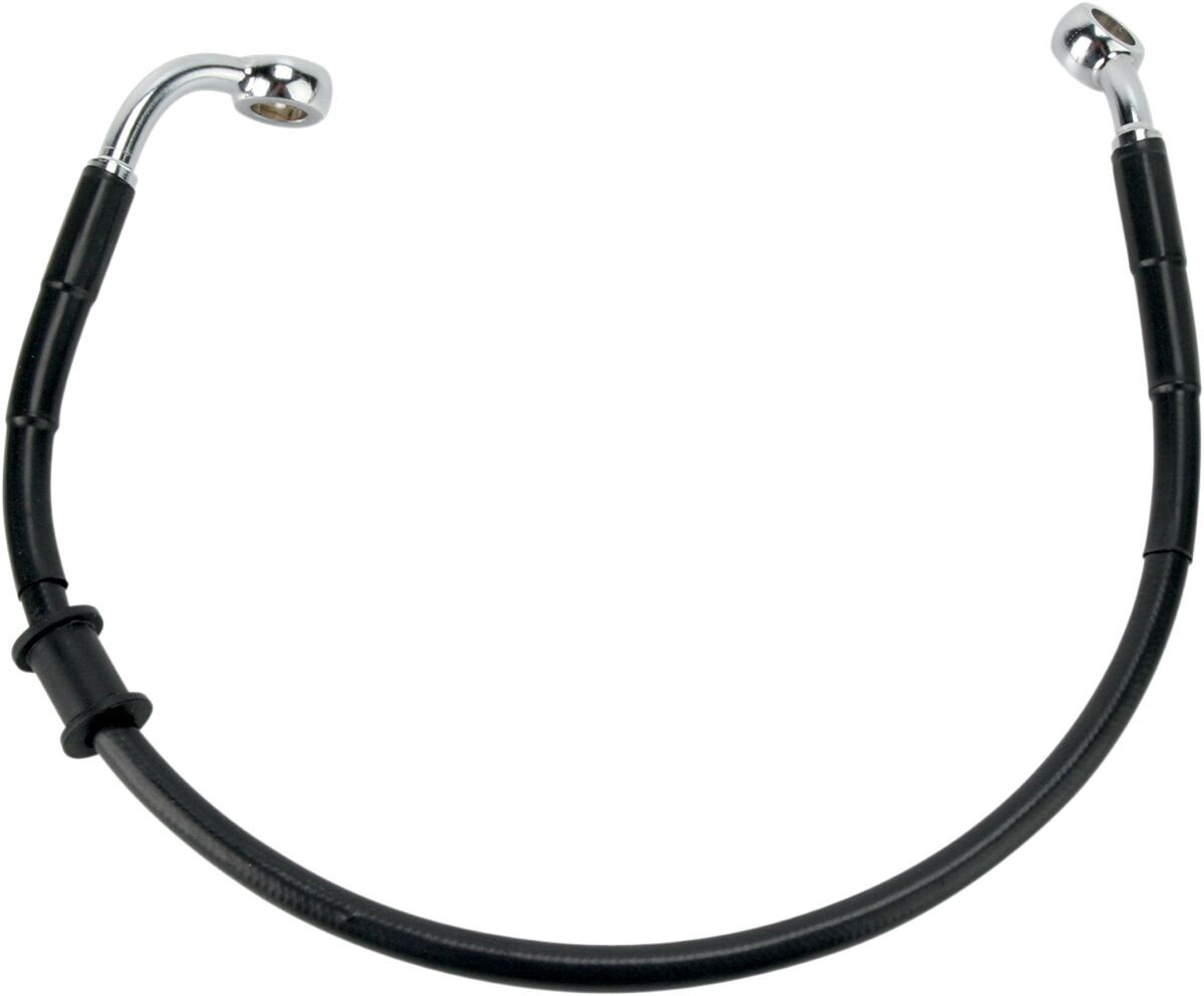 Drag Specialties Rear Brake Line Black Vinyl Coated Stainless Steel Br