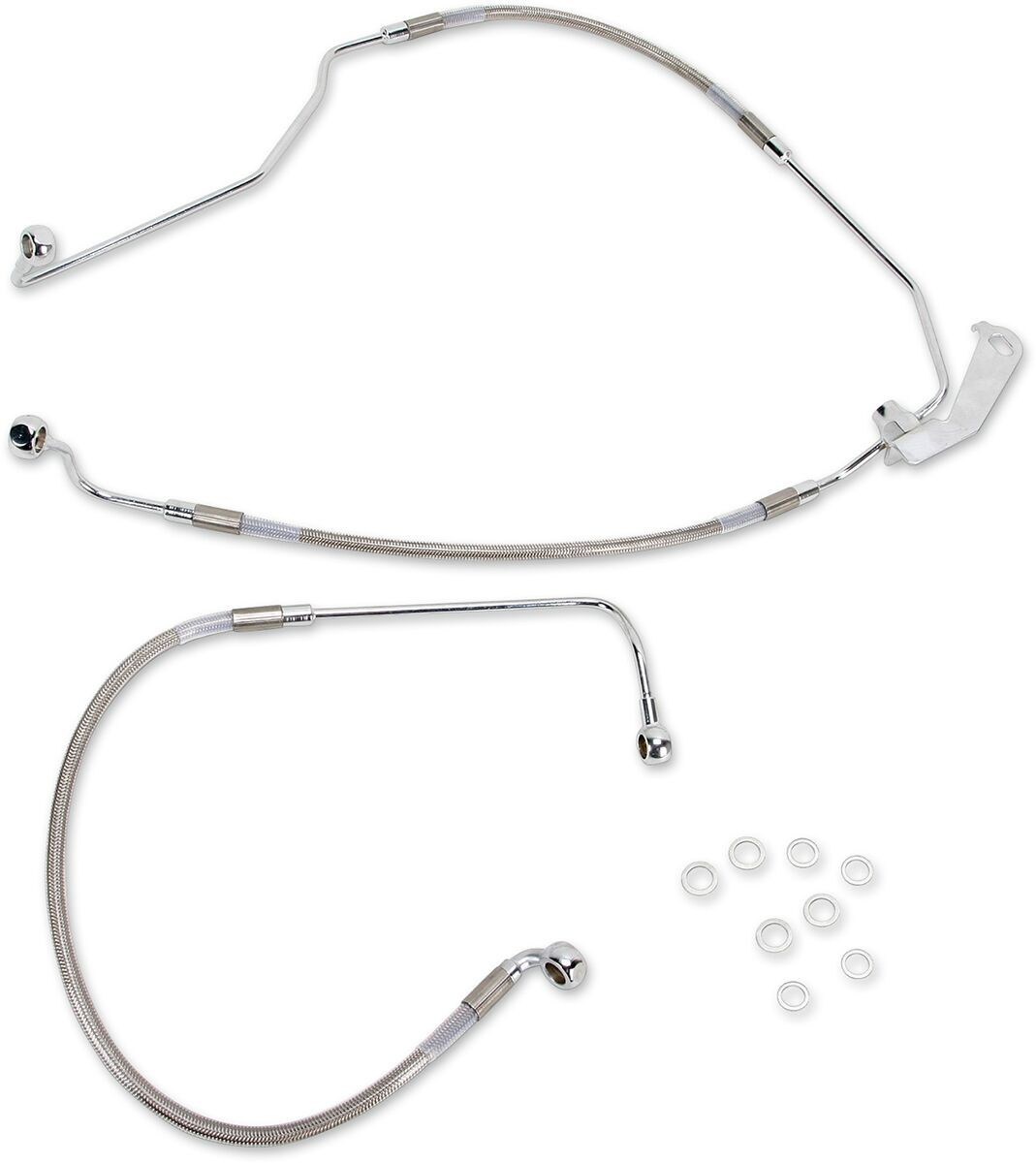 Drag Specialties Rear Brake Line Stainless Steel Brakeline R 9-13Fl Ab