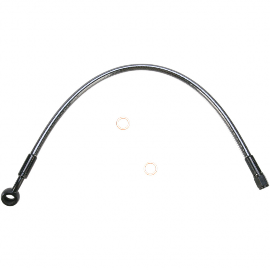 MAGNUM BRAKE LINE UPPER DUAL DISC NON-ABS DESIGNER CHROME BLACK