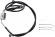 Drag Specialties Brake Line Stainess Steel Black Coated Front/Upper/Lo