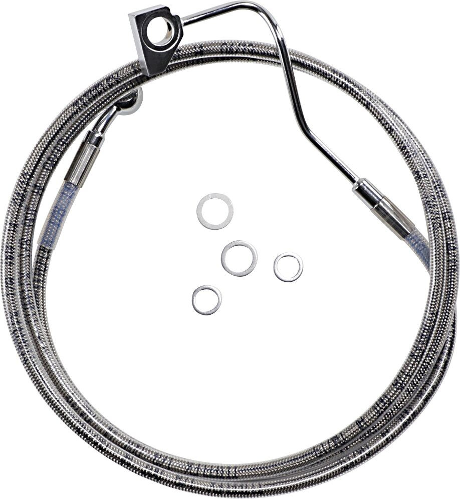 Drag Specialties Extended Length Front Stainless Steel Brake Line Kit