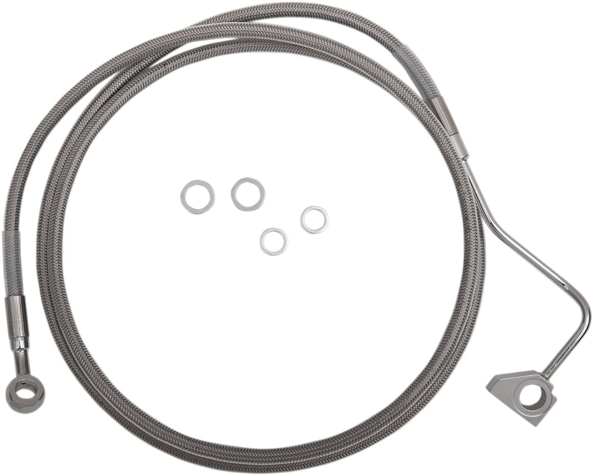 Drag Specialties Extended Length Front Stainless Steel Brake Line Kit