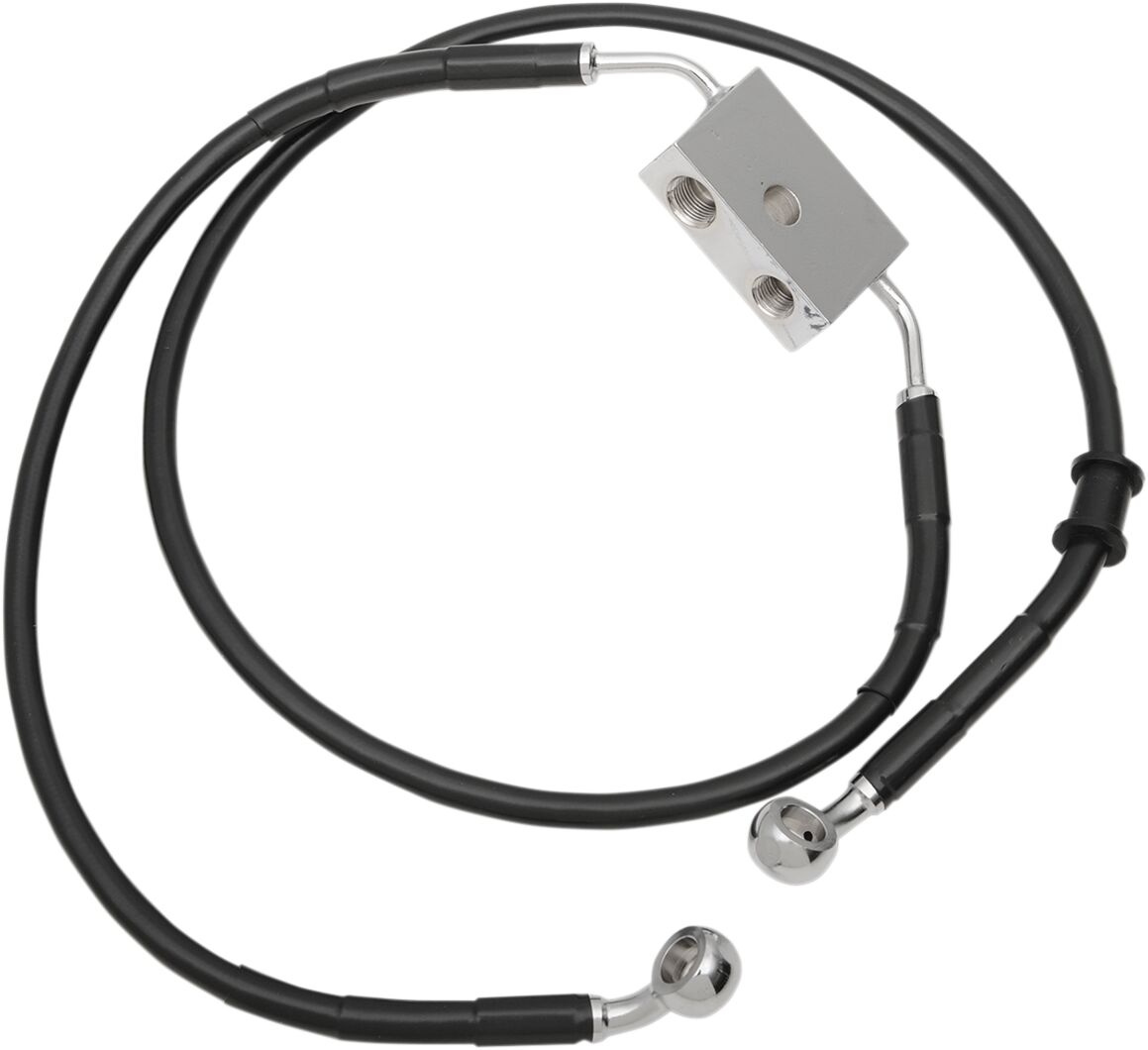 Drag Specialties Frt Brake Line Xl Bk +8 Frt Brake Line Xl Bk +8