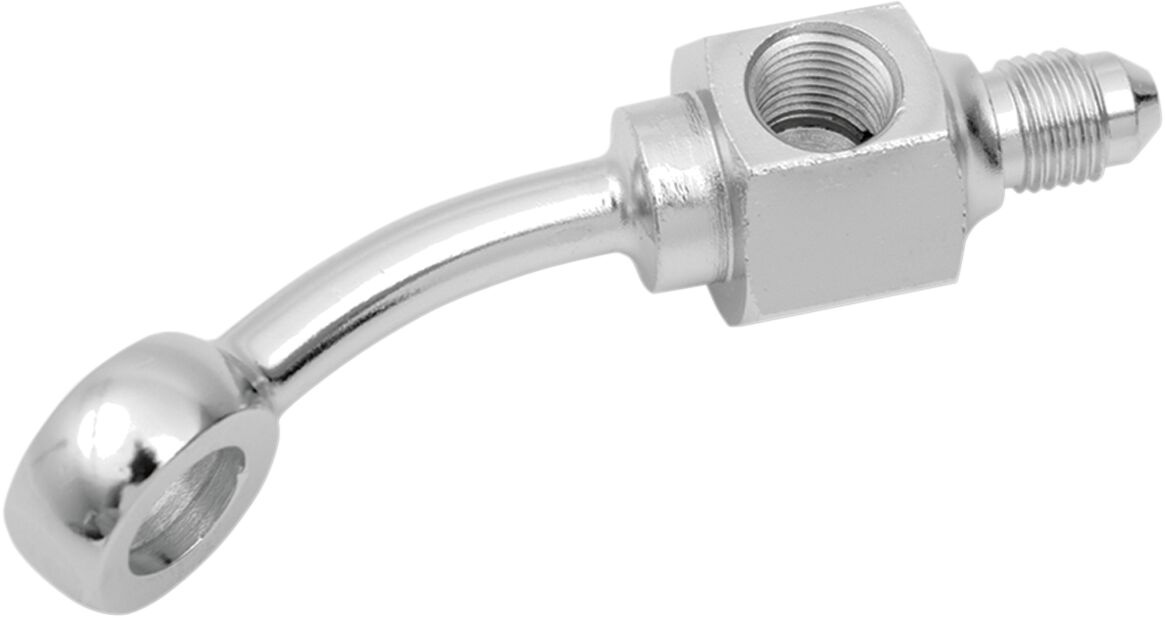 Drag Specialties Rear Brake Line Banjo Bolt Adapter Chrome An-3 35° W