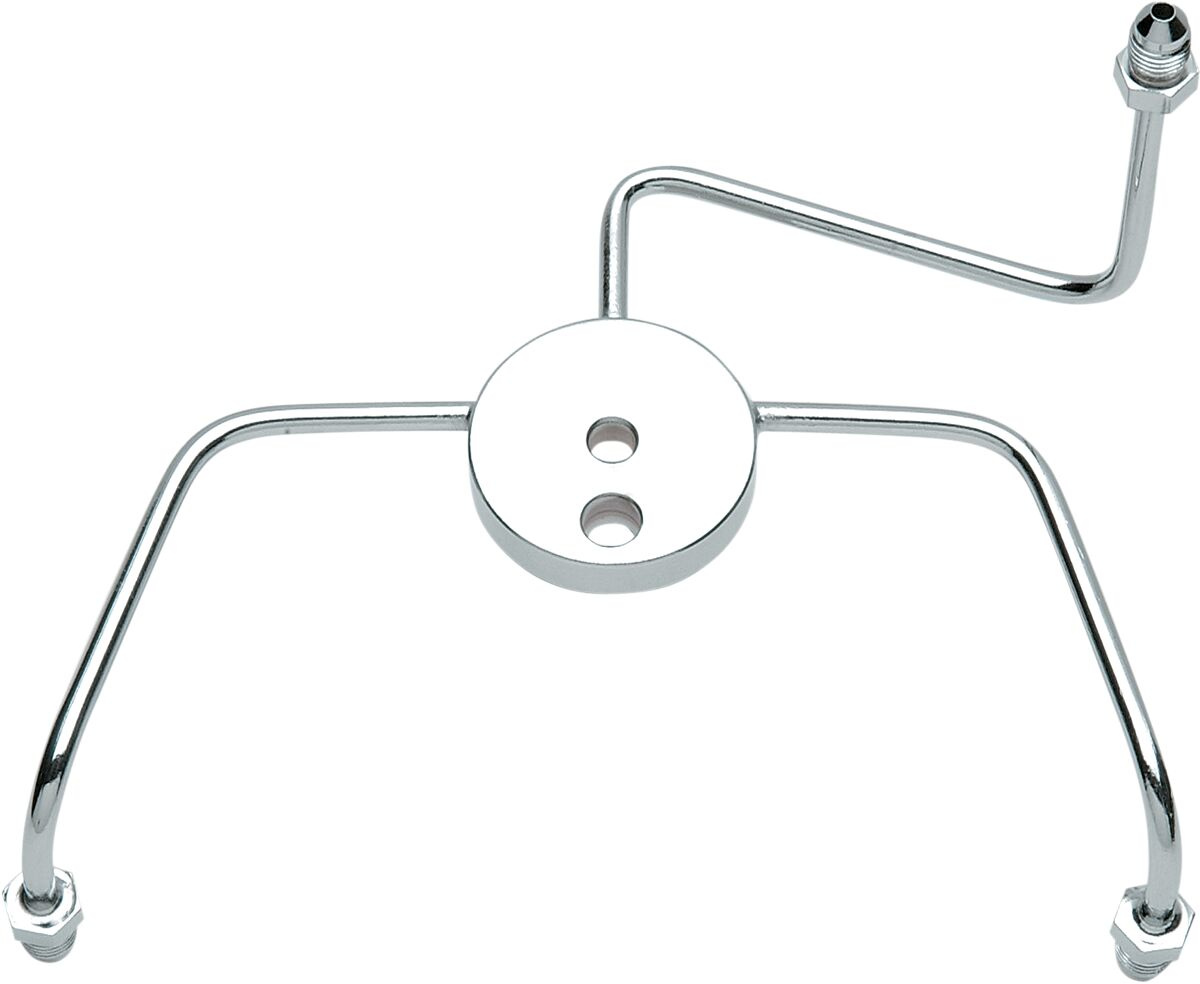 Drag Specialties Front Brake-Tee Chrome An-3 Wide Glide Junction Block