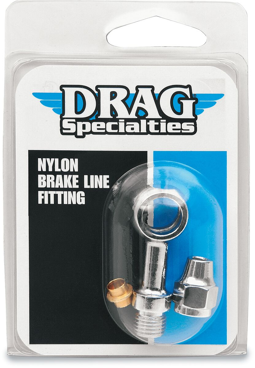 Drag Specialties Universal Brake Line Fitting Chrome 7/16
