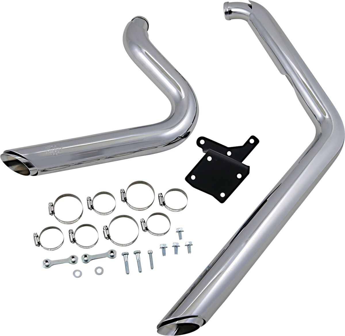 Vance & Hines Exhaust Shortshots Staggered Chrome Exhaust Ss Stag 91-0