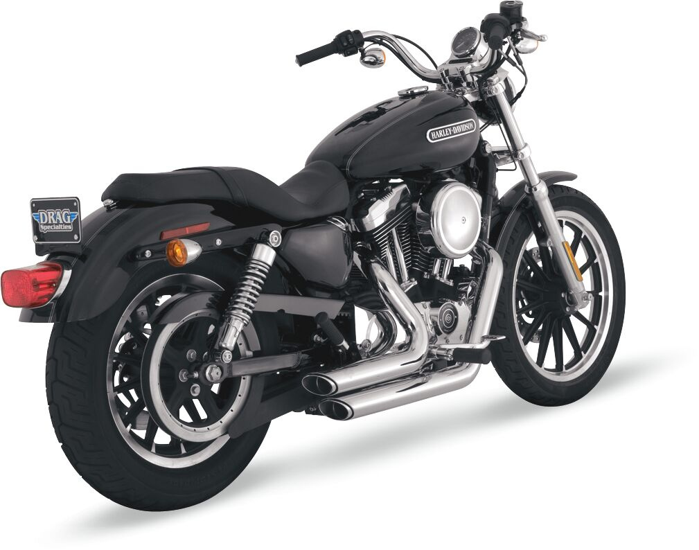 Vance & Hines Exhaust Shortshots Staggered Chrome Exhaust Ss Stag.07-1