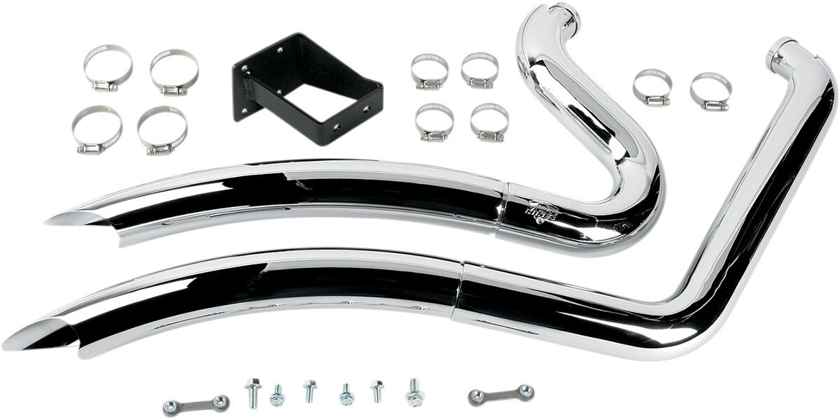 Vance & Hines Exhaust Big Radius 2-Into-2 Chrome Exhaust Big Rad.06-08