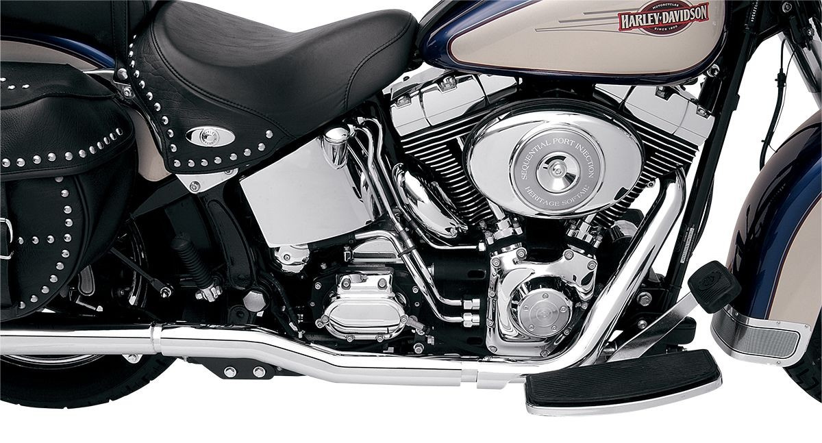 Bassani Xhaust Header Power Curve True-Dual Crossover Chrome Exhaust T