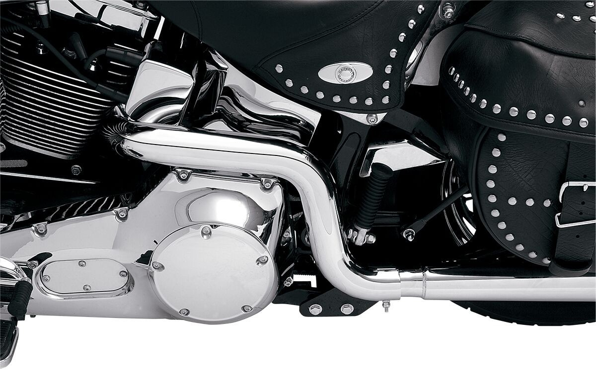 Bassani Xhaust Header Power Curve True-Dual Crossover Chrome Exhaust T