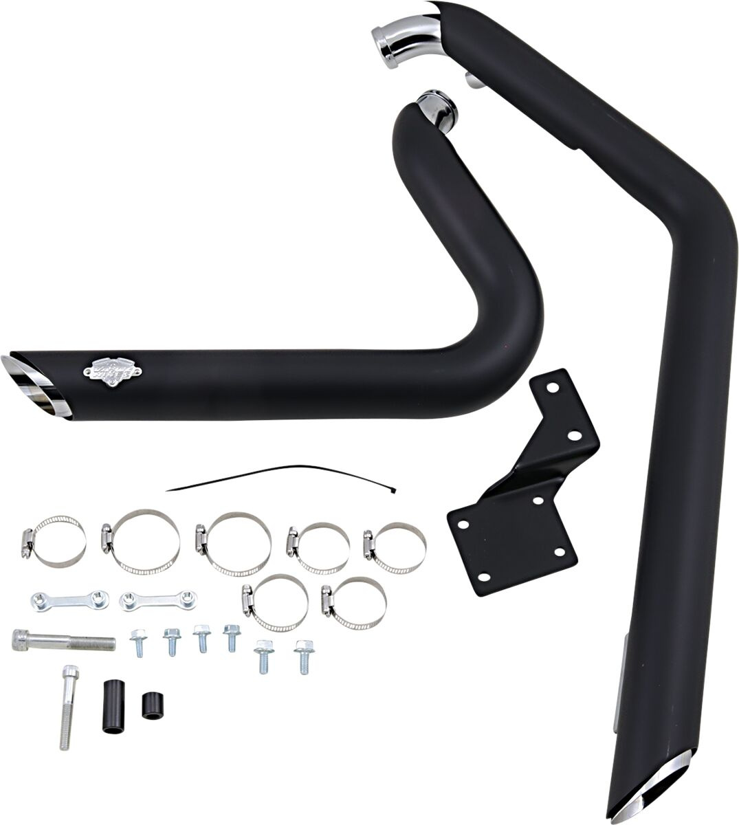 Vance & Hines Exhaust Shortshots Staggered Black Exh Ss Stag Blk 86-11