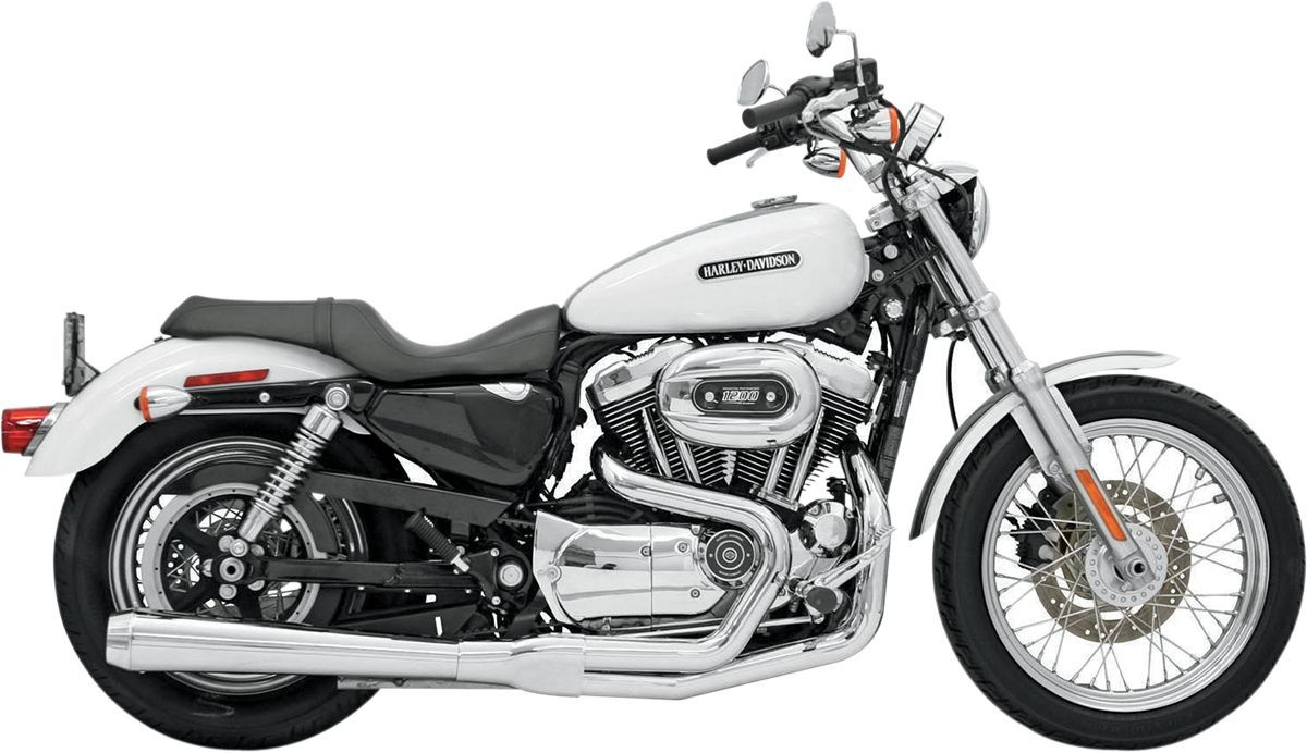 Bassani Xhaust Exhaust Road Rage 2-Into-1 Chrome Exhaust Rr Hs 07-13 X