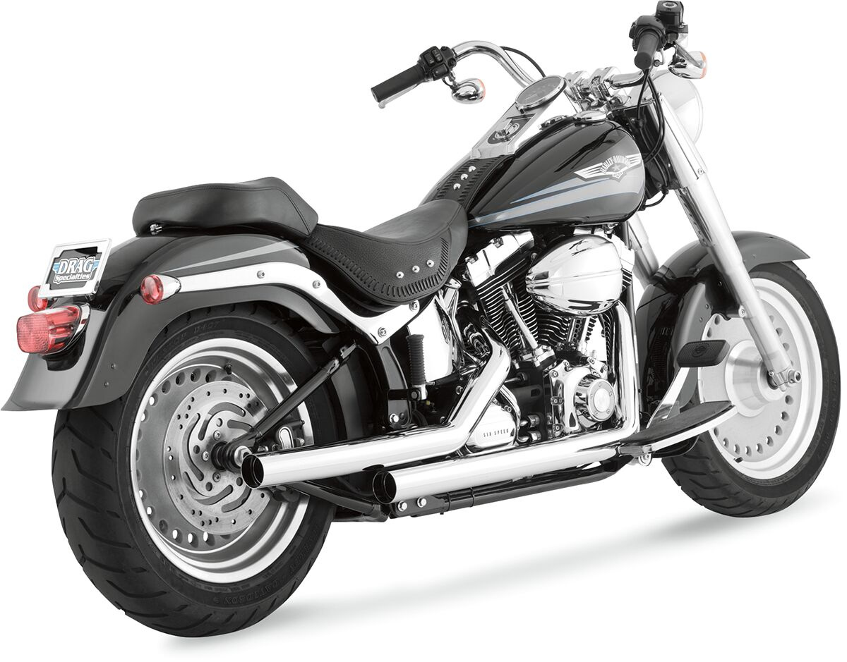 Vance & Hines Exhaust Straightshots Chrome Exh St-Shts 86-11 Fx/Flst