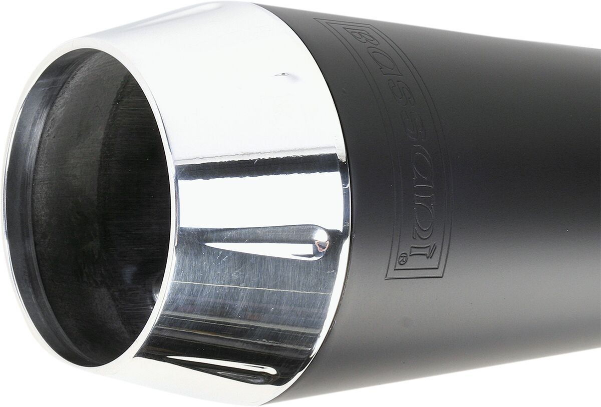 Bassani Xhaust Exhaust Road Rage 2-Into-1 Black Exhaust Rr2-1Up Fxd Bl