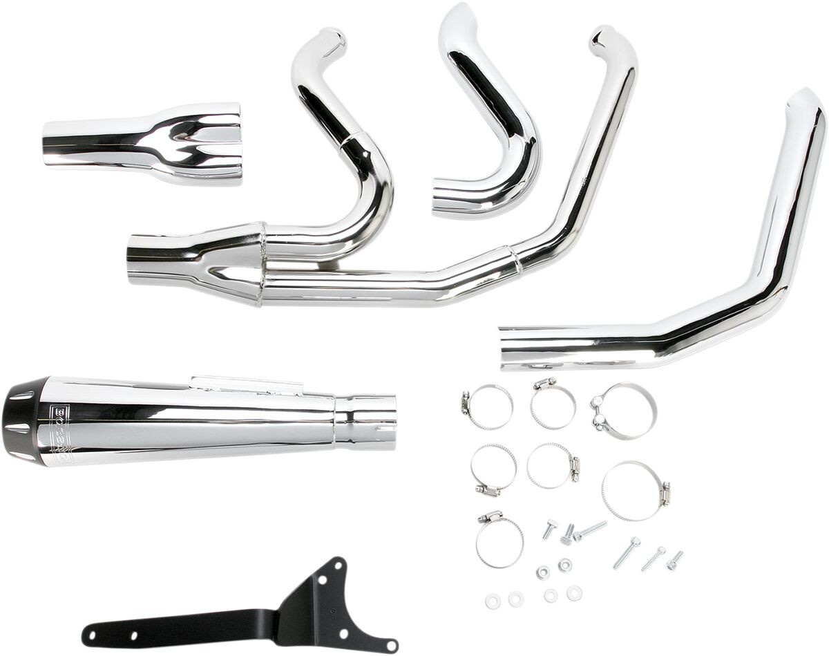 Bassani Xhaust Exhaust Road Rage Short Chrome Exhaust Rr2-1 Evo Fxr Ch