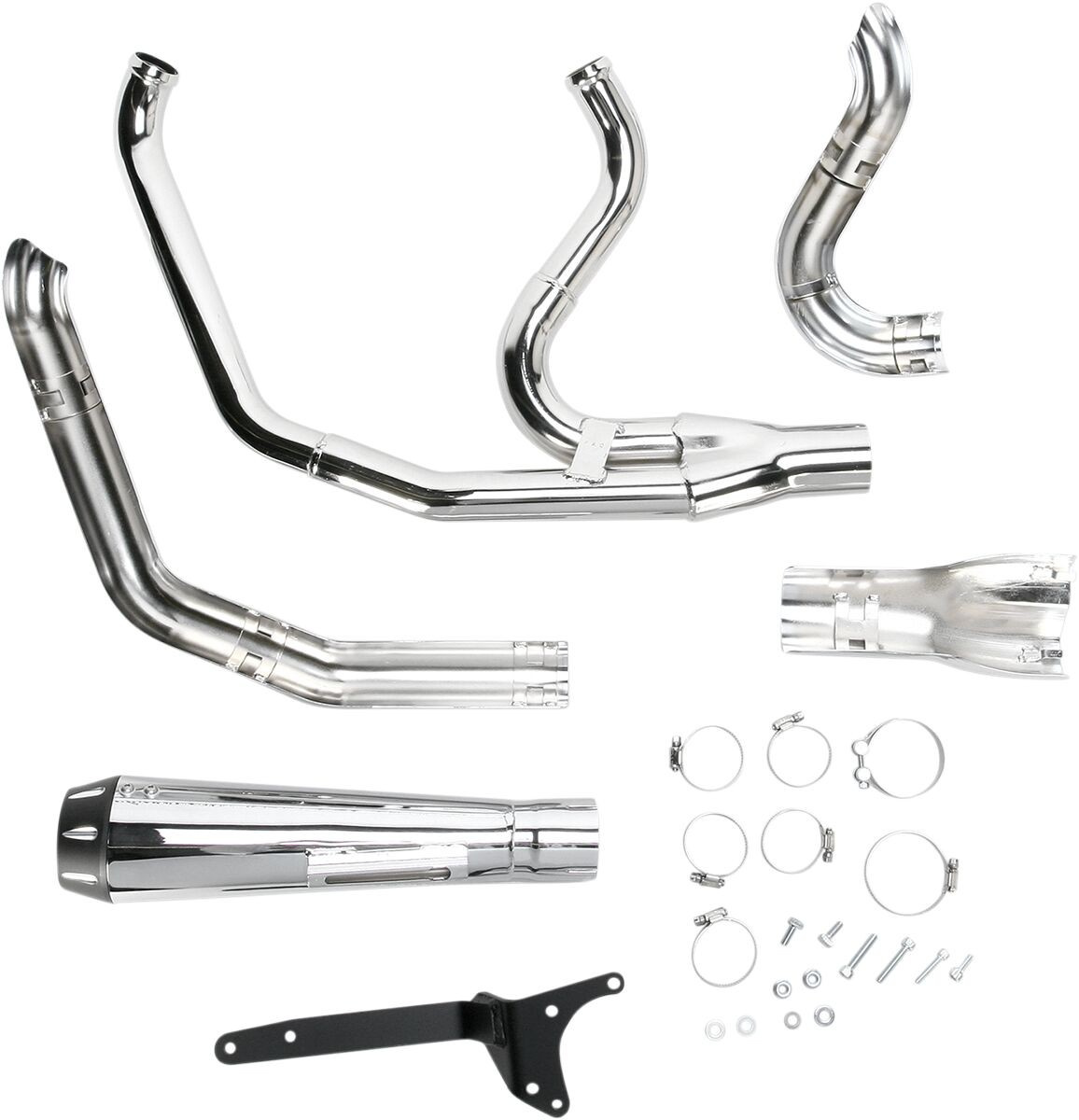 Bassani Xhaust Exhaust Road Rage Short Chrome Exhaust Rr2-1 Evo Fxr Ch