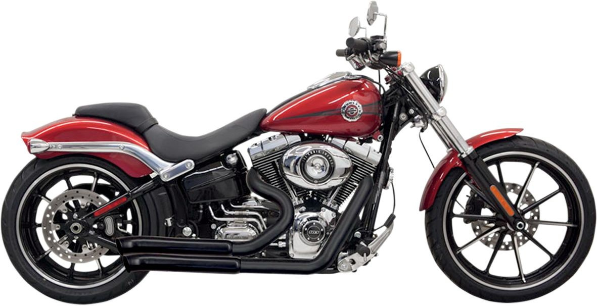 Bassani Xhaust Exhaust System Pro Street Turn Down Black Exhaust P-St