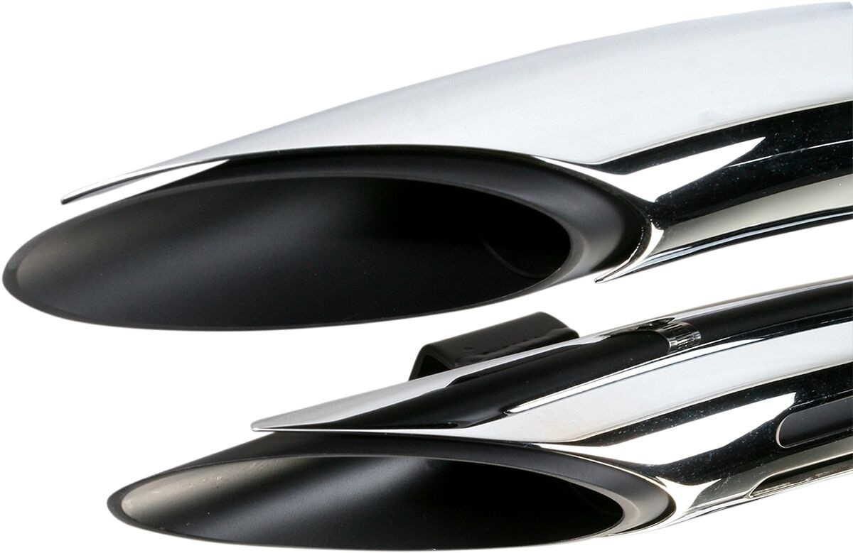 Bassani Xhaust Exhaust Radial Sweepers Black W/ Chrome Heatshields W/