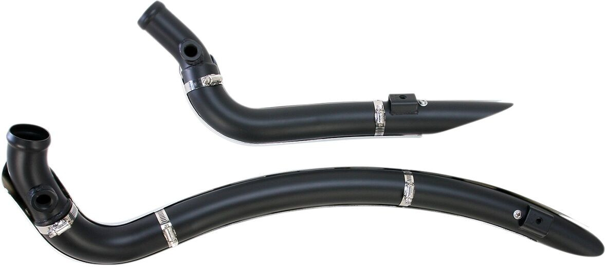 Bassani Xhaust Exhaust Radial Sweepers Black W/ Chrome Heatshields W/